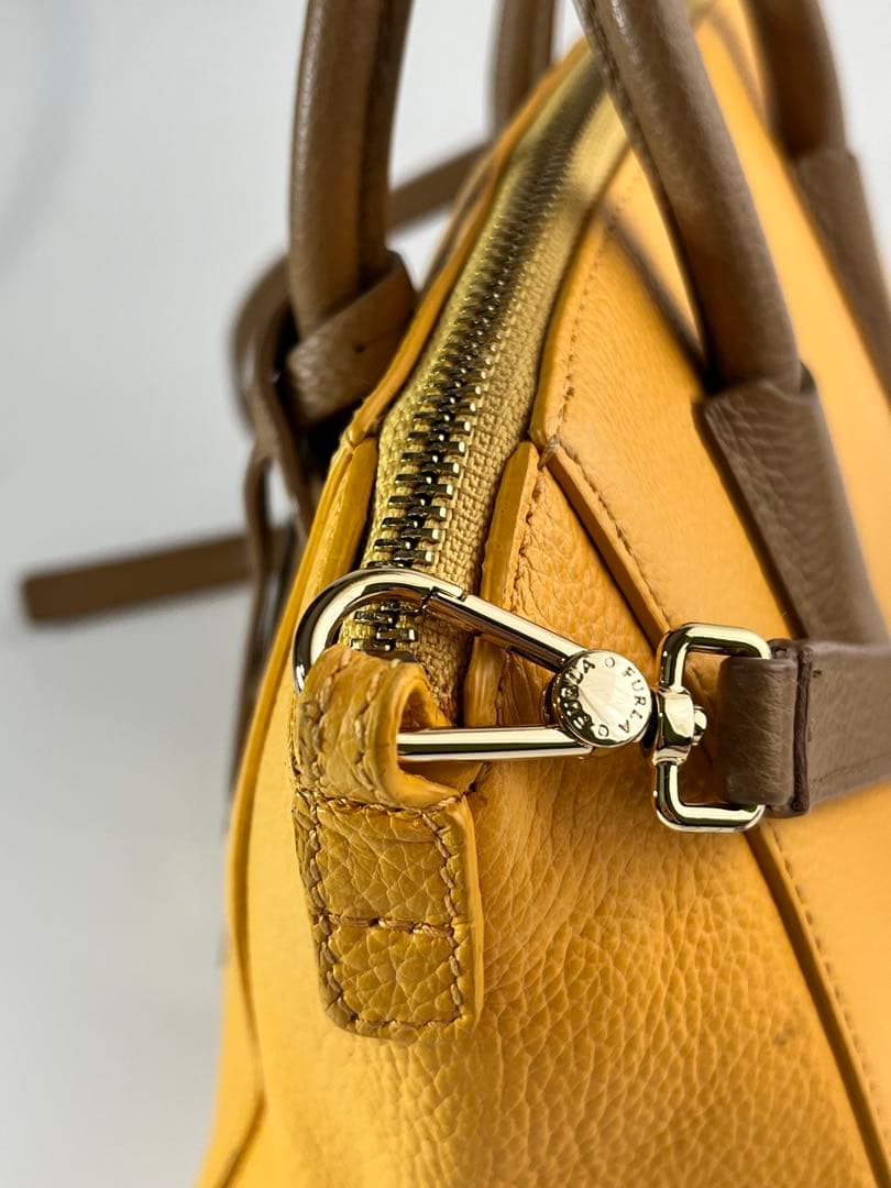 FURLA フルラ テッサ 2waイエローレザーバッグ ビタミンカラー