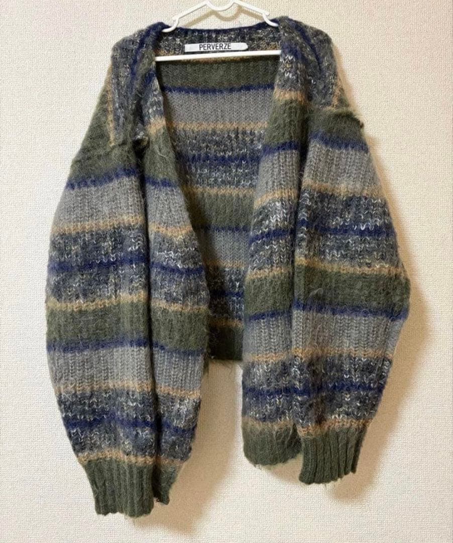 PERVERZE 2way モヘアニットカーディガン - メルカリ