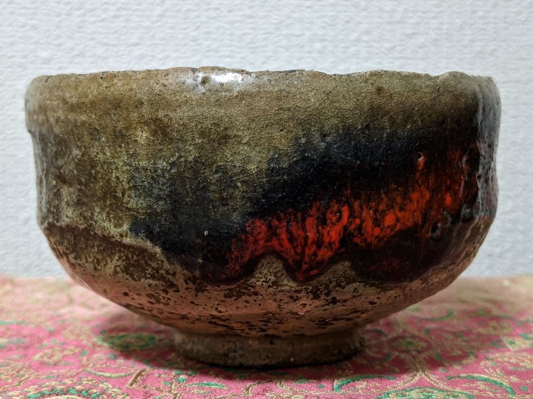 ⭐絶品！一点物 江戸時代 朱赤楽茶碗 茶道具 抹茶盌 古美術品 レア物