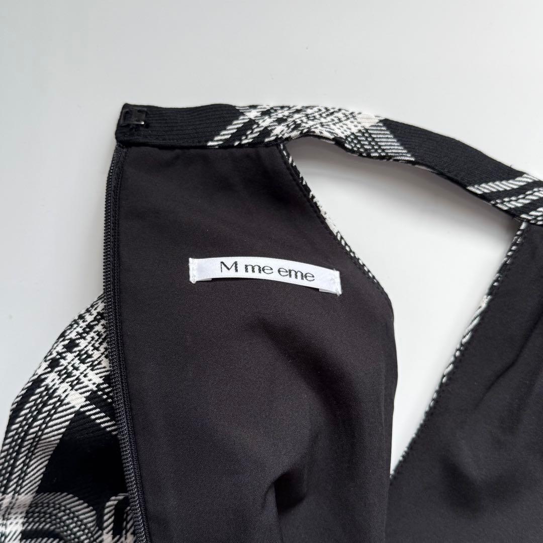 エムミーエメ Sleeve halter check mini onepiece - メルカリ