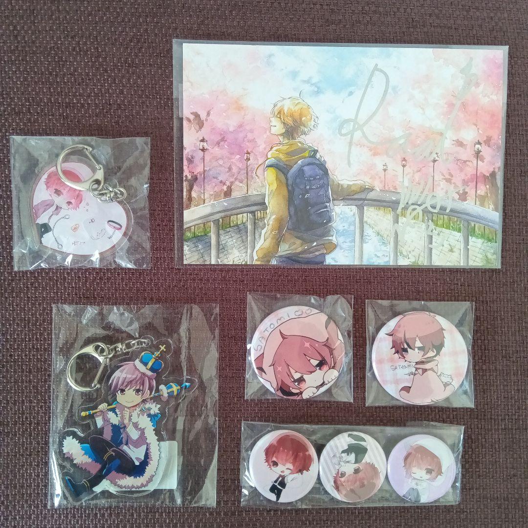 すとぷり るぅと さとみ 缶バッジ 生誕祭 ハート ブロブラ サイン ポスト Strawberry Summer!! すとぷり夏の苺文化祭!!」会場限定グッズの「すと