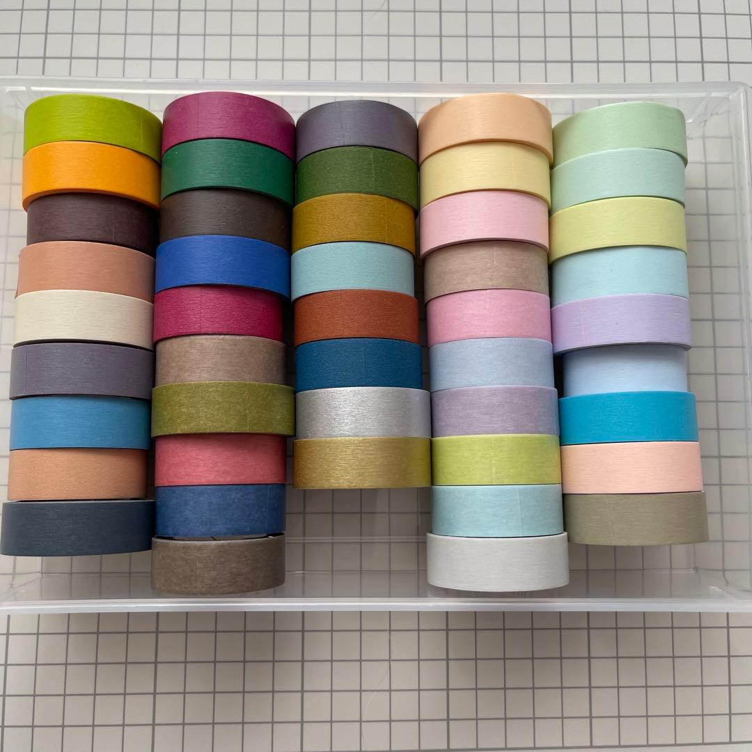 使用済み》mtマスキングテープ 無地46本まとめ売り - メルカリ