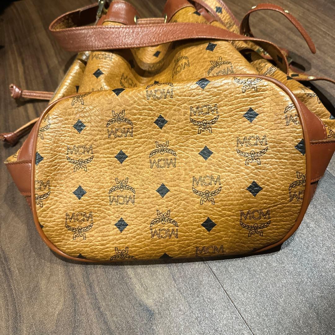 90s MCM バケットバッグ ブラウンヴィセトス柄巾着 - メルカリ