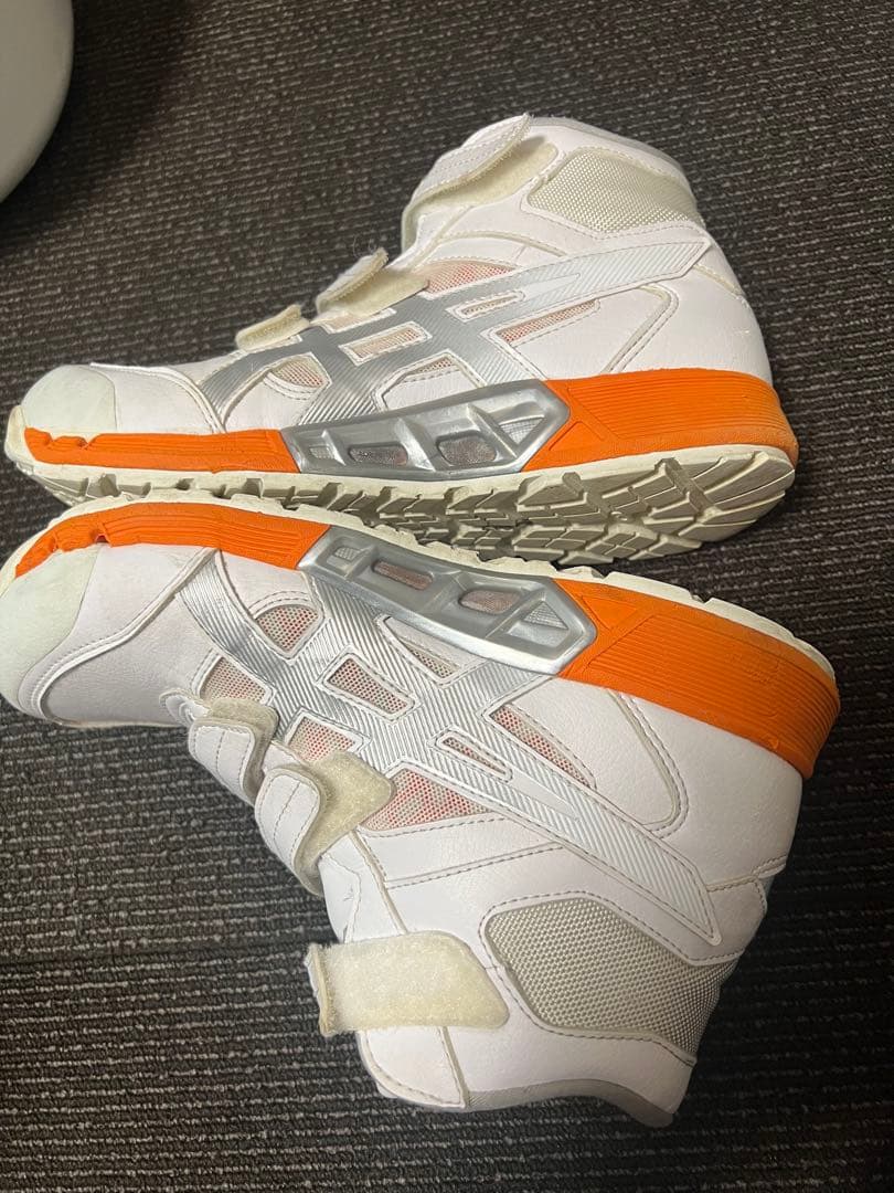 ASICS 安全靴 25.0cm ホワイト/オレンジ