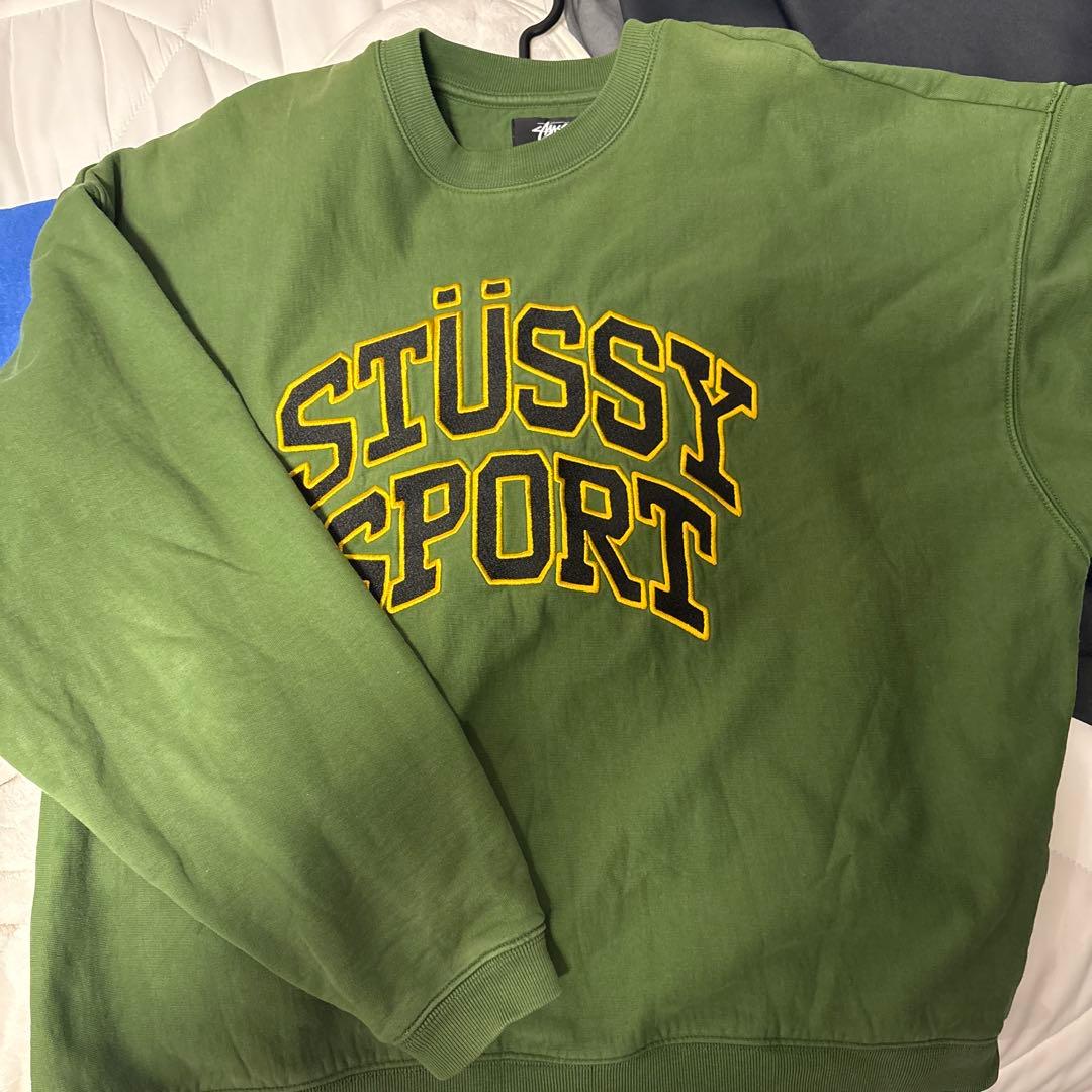 ポ*ク様 STÜSSYSPORT スウェット ☆関税込☆STUSSY☆SPORT RELAXED OVERSIZED CREW☆PINE☆ (STUSSY