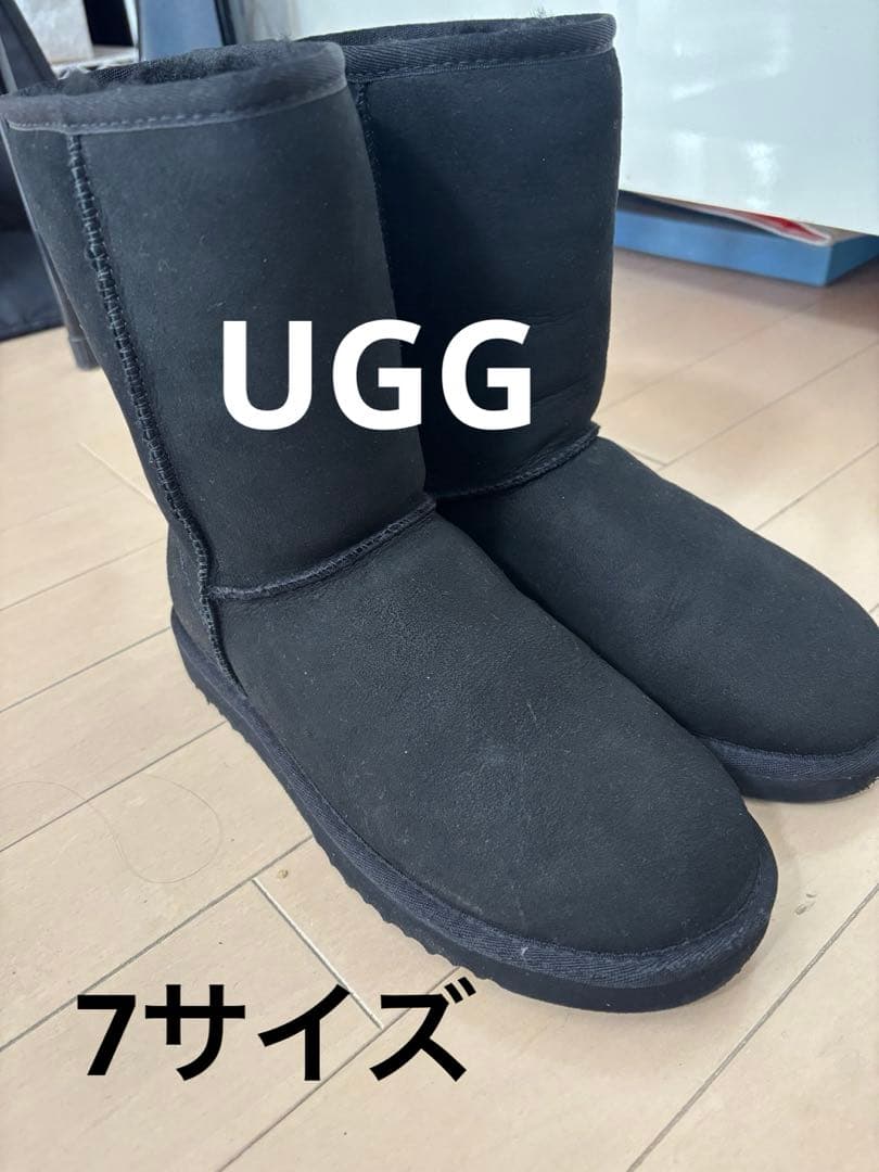 UGG ブラック ムートンブーツ　サイズ7 楽天市場】アグオーストラリア UGG Australia ブーツ ムートンブーツ