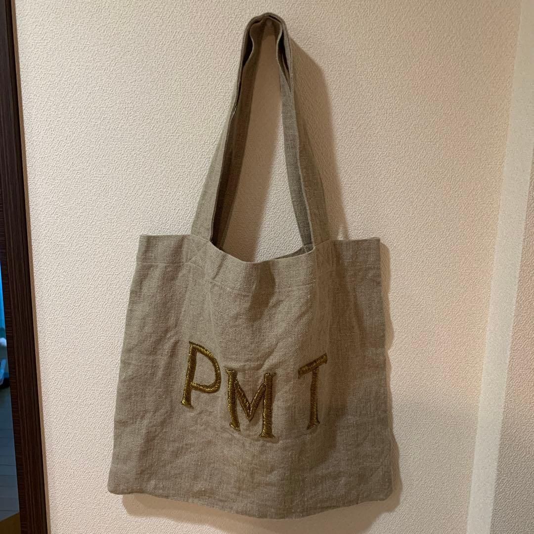ピモンテ 刺繍 エコバッグ ベージュ - メルカリ