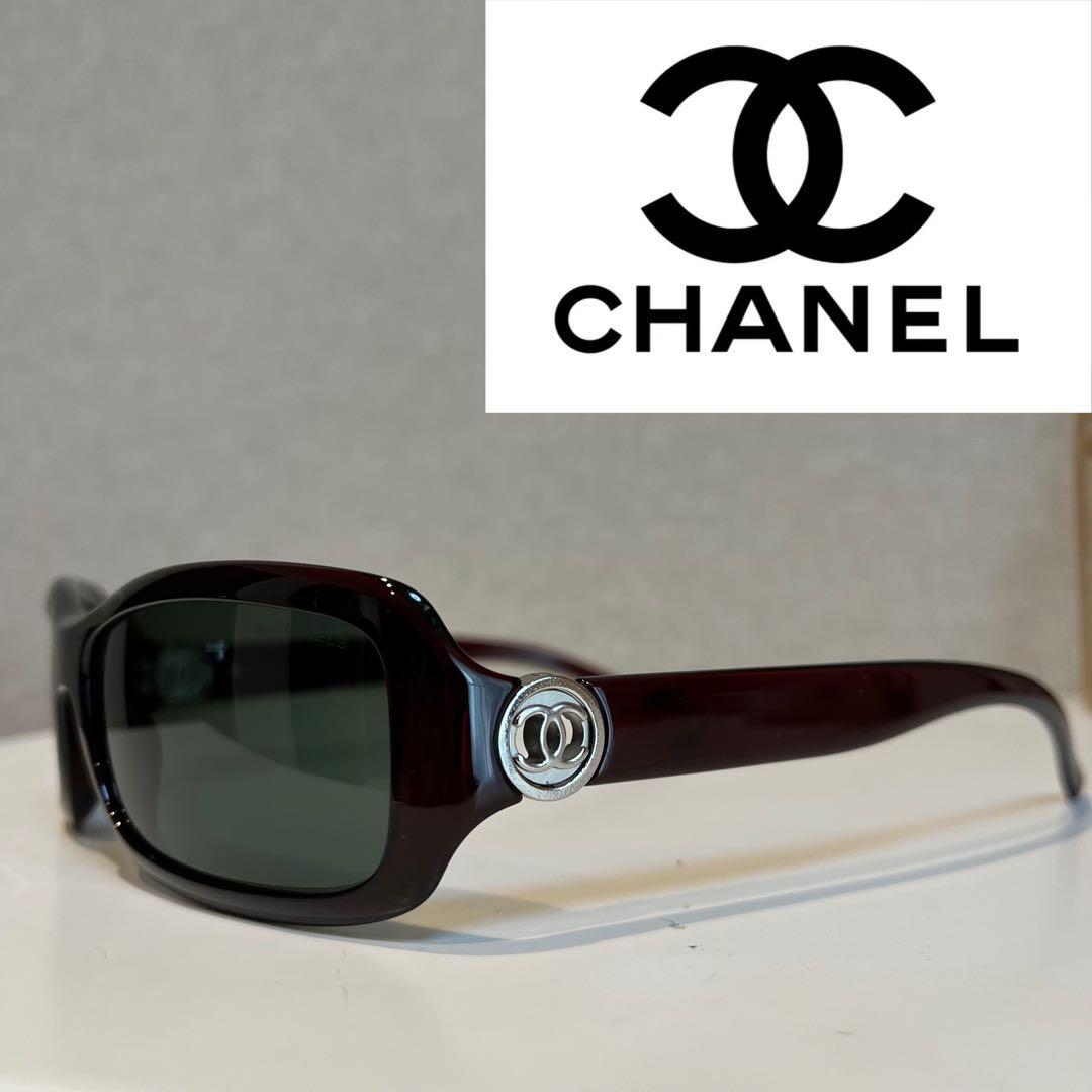 希少カラー✨️ CHANELサングラス 6024 サイドココ ボルドー - メルカリ