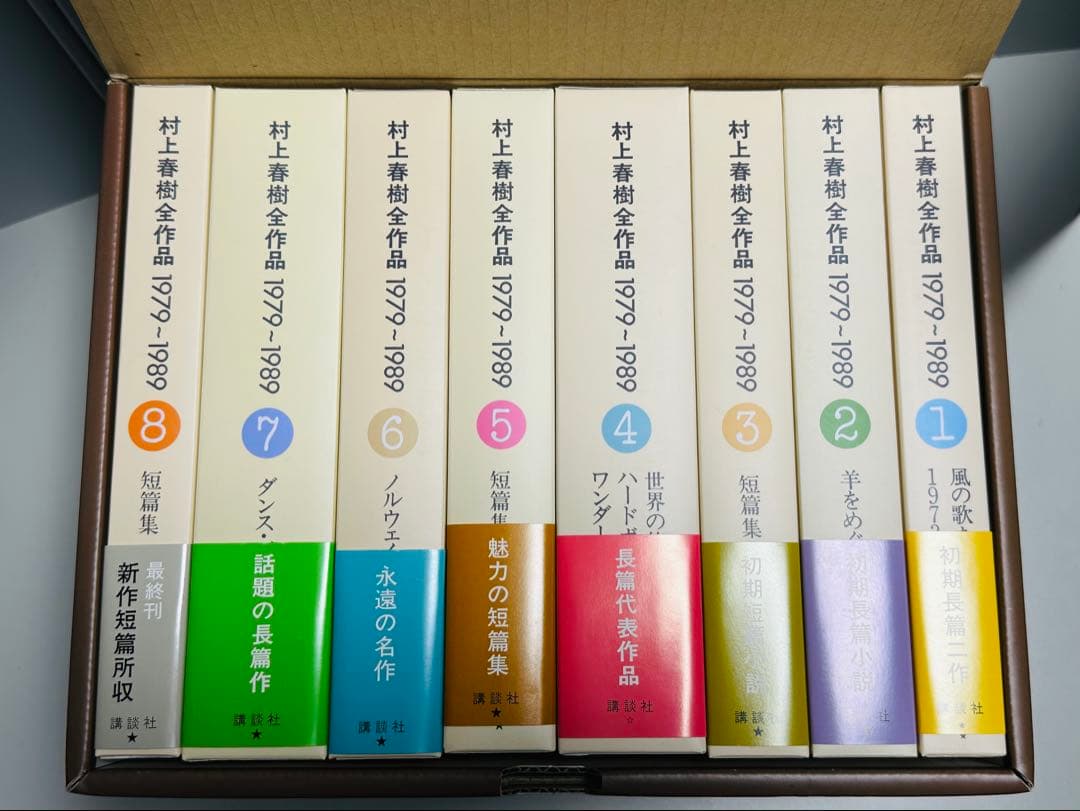 未読・収納ボックスあり】村上春樹全作品 1979～1989 全8巻セット