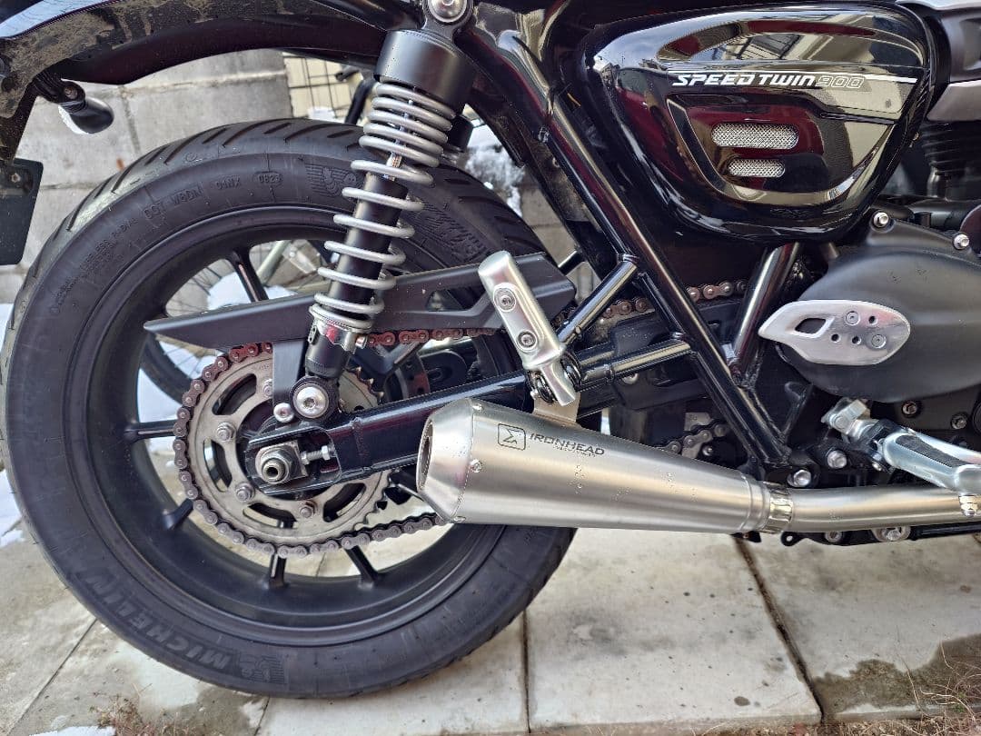 イクシル マフラー トライアンフ スピードツイン900 OT460-461SS