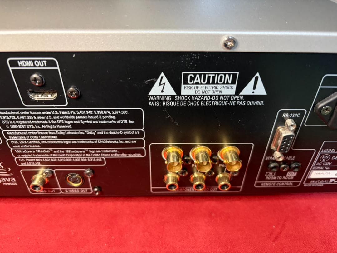 高級機 DENON DVD-3800BD 336,000円 ドライブ換装動作品