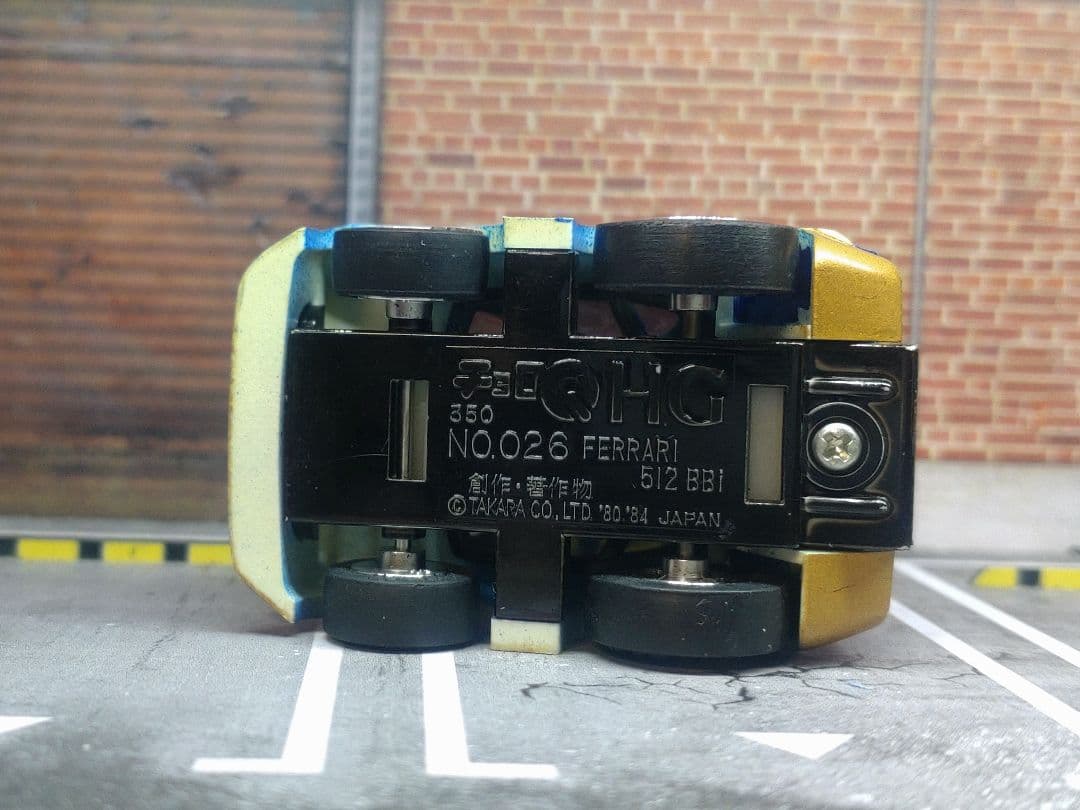 当時物 スーパーカー チョロQ HG NO.026 フェラーリ512BBi - メルカリ