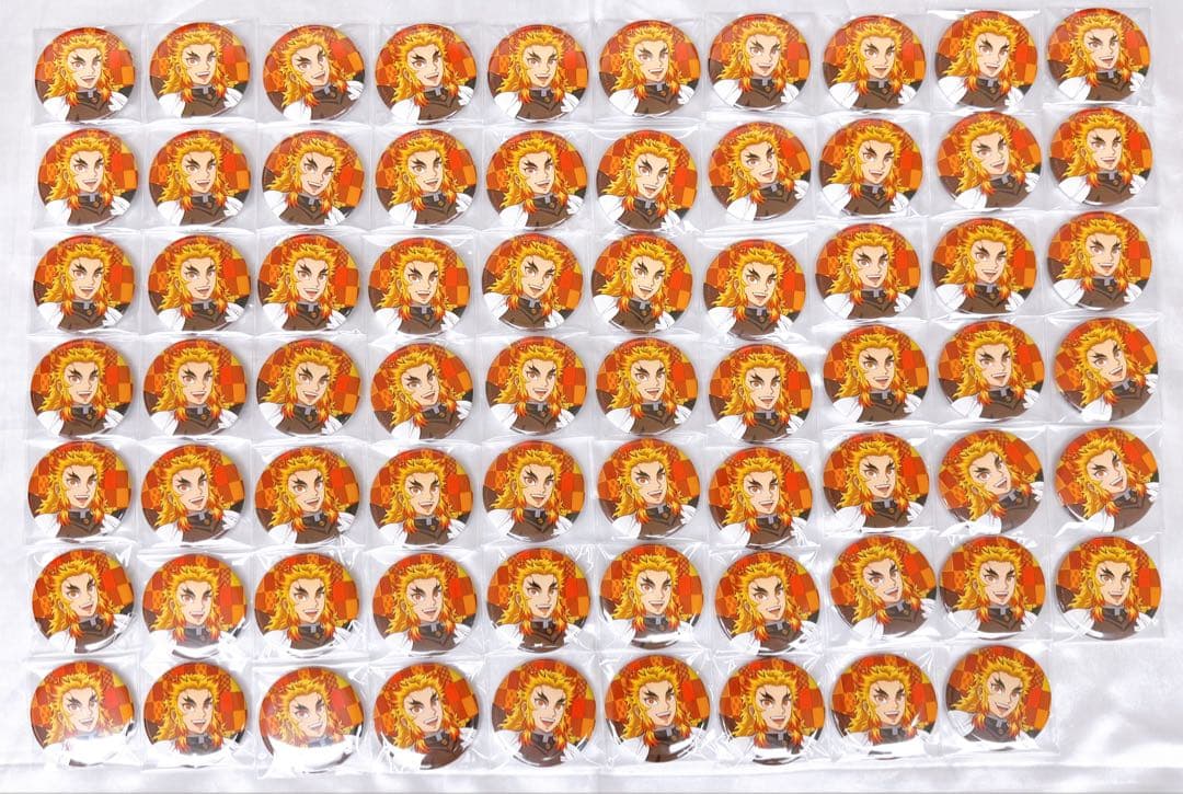 鬼滅の刃 ランダム 缶バッジ 煉獄杏寿郎 デコレクション AGF レリーフ