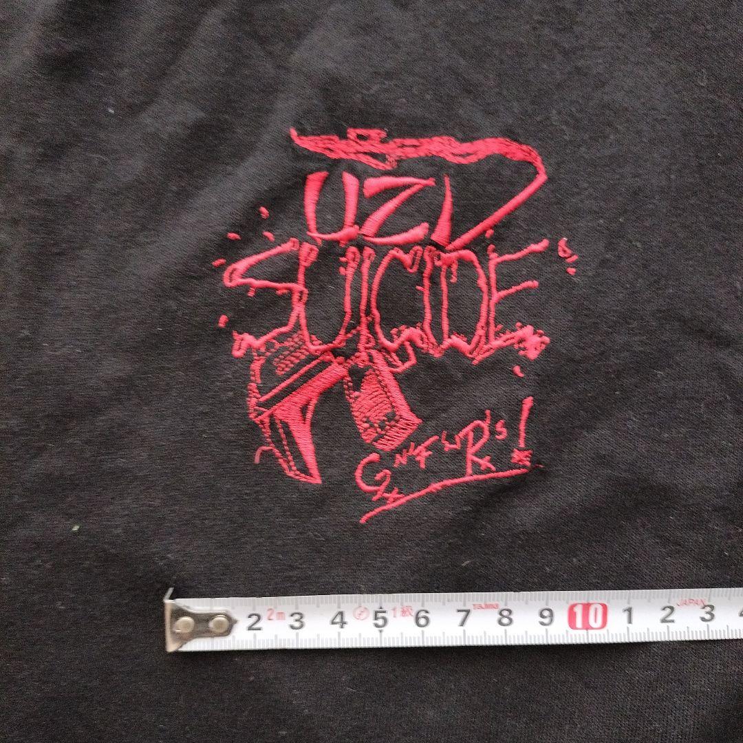 ガンズ ゲフィン・レコード UZU SUICIDE 刺繍ロゴ Tシャツ 黒 - メルカリ