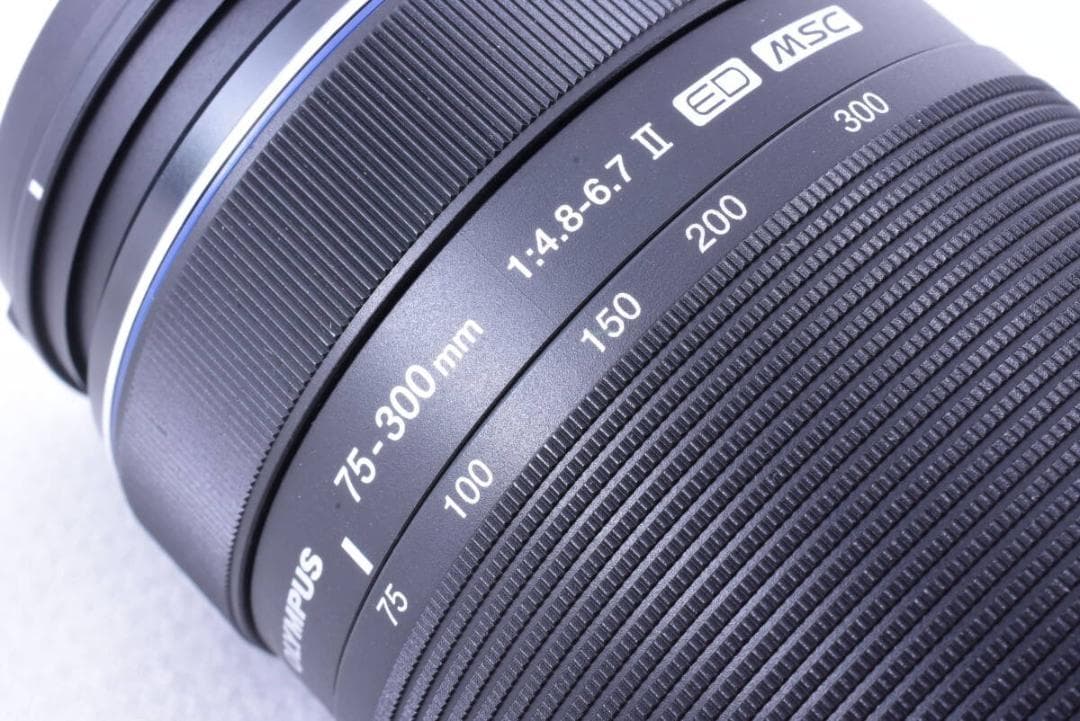 【❄超望遠】オリンパス ED 75-300mm F4.8-6.7 II ブラック
