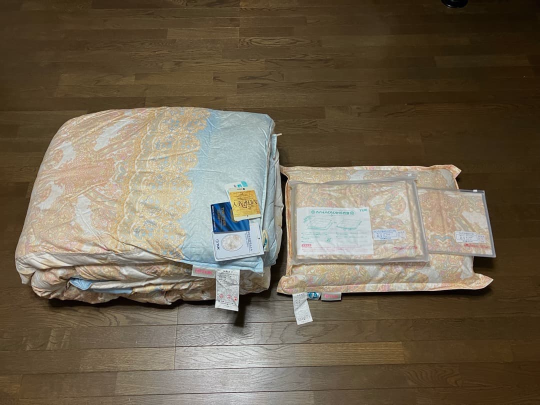 ね*い様 TUK 東洋羽毛 アレグリア 掛ふとん S と枕のセット 新品 羽毛ふとんシリーズ：アニューラ | 東洋羽毛工業株式会社（TUK）