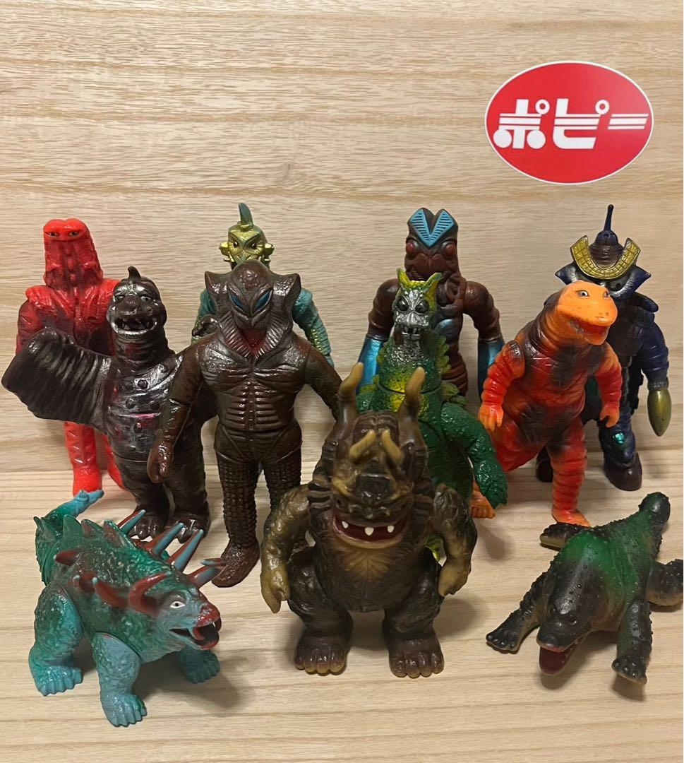 様用ポピー怪獣足製11体ソフビ 1978年☆ポピー☆アントラー（足型あり）☆キングザウルスシリーズ