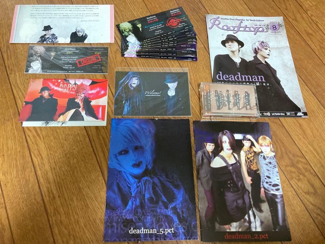 deadman FC会報 ホリデーカード ステッカー デモテープ 眞呼 aie deadman FC会報 ホリデーカード ステッカー デモテープ 眞呼 aie