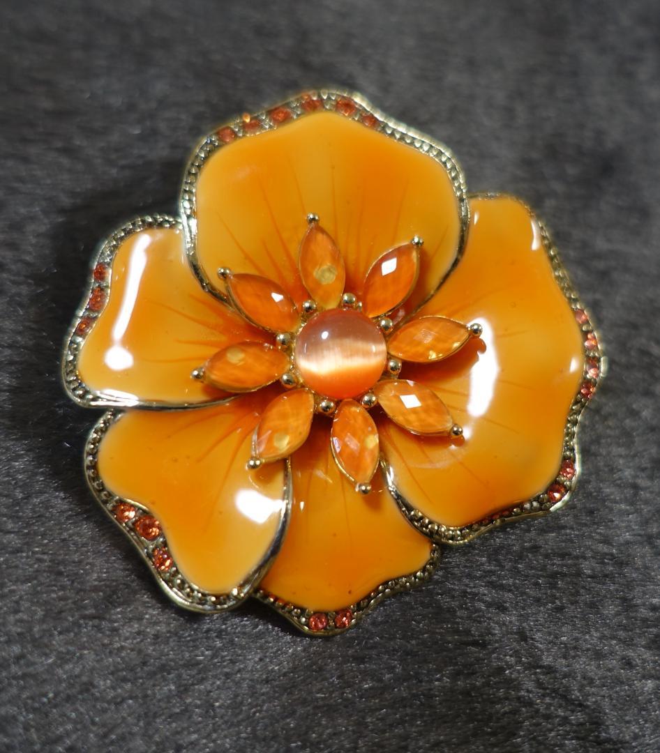 Liz Claiborne リズ・クレイボーン フラワー ヴィンテージ ブローチ