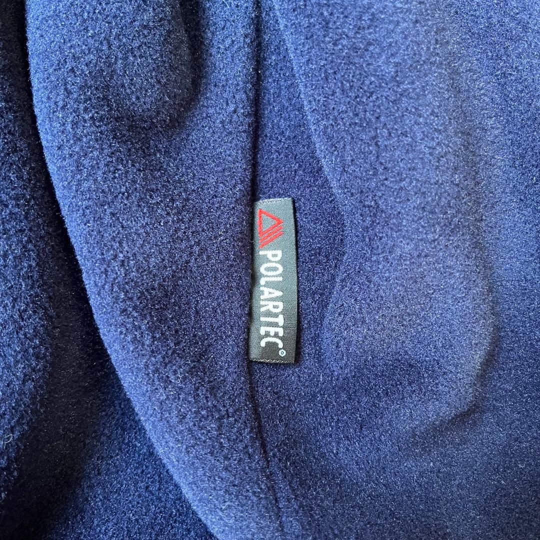 90s L.L.Bean ウォームアップジャケット 裏フリース オレンジ S