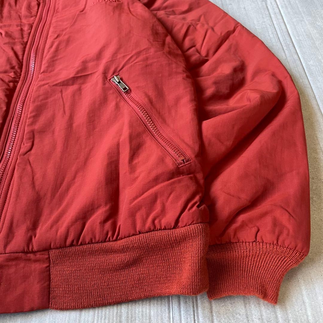 90s L.L.Bean ウォームアップジャケット 裏フリース オレンジ S