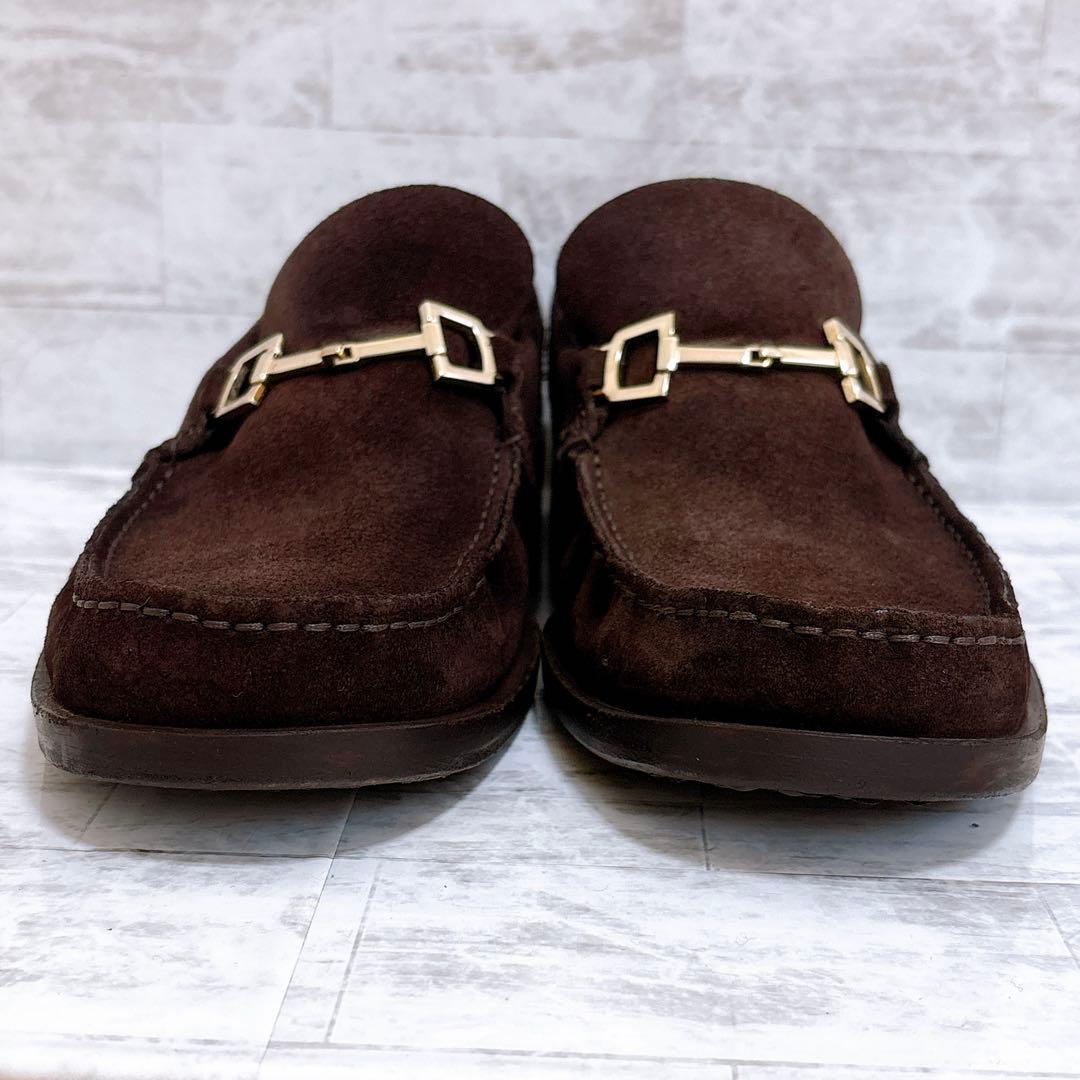 美品✨GUCCI ビットローファー スエード ゴールド金具 26.5cm 茶