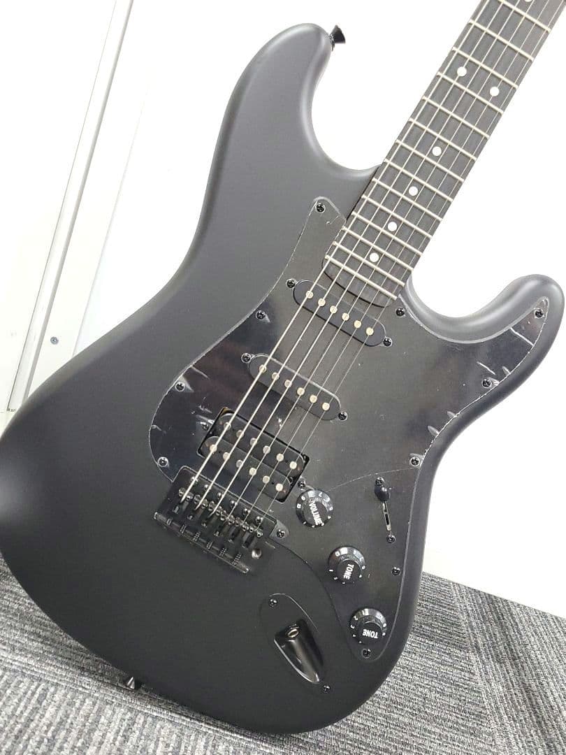 【美品】SELDER エレキギター マットブラック SELDER エレキギター ブラックマット仕様 STC-04 単品〔ソフトケース