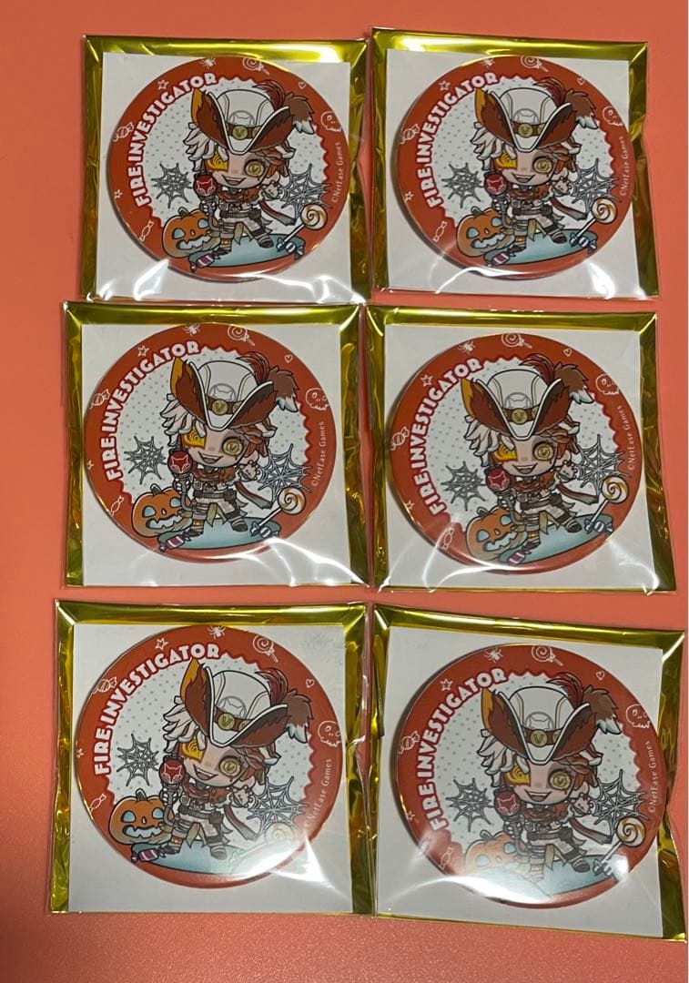 第五人格 スイパラ ハロウィン トレーディング缶バッジ 火災調査員 6点