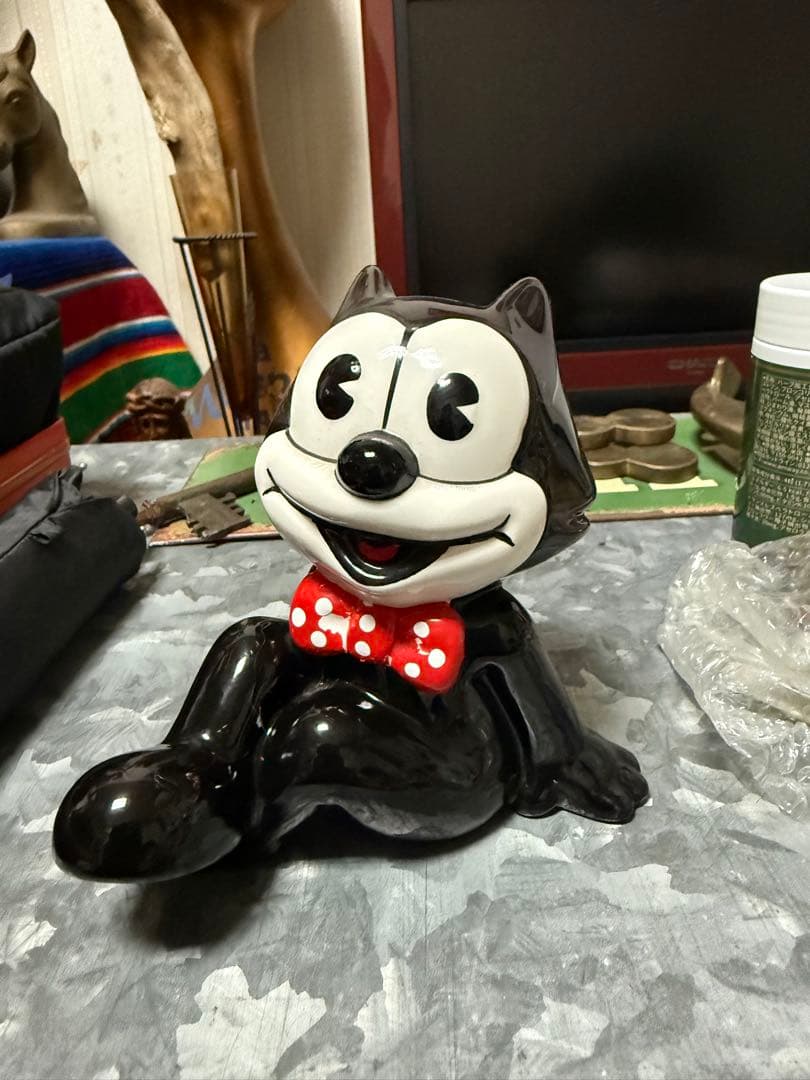 ☆Felix the Cat 黒猫貯金箱1987年製☆ - メルカリ