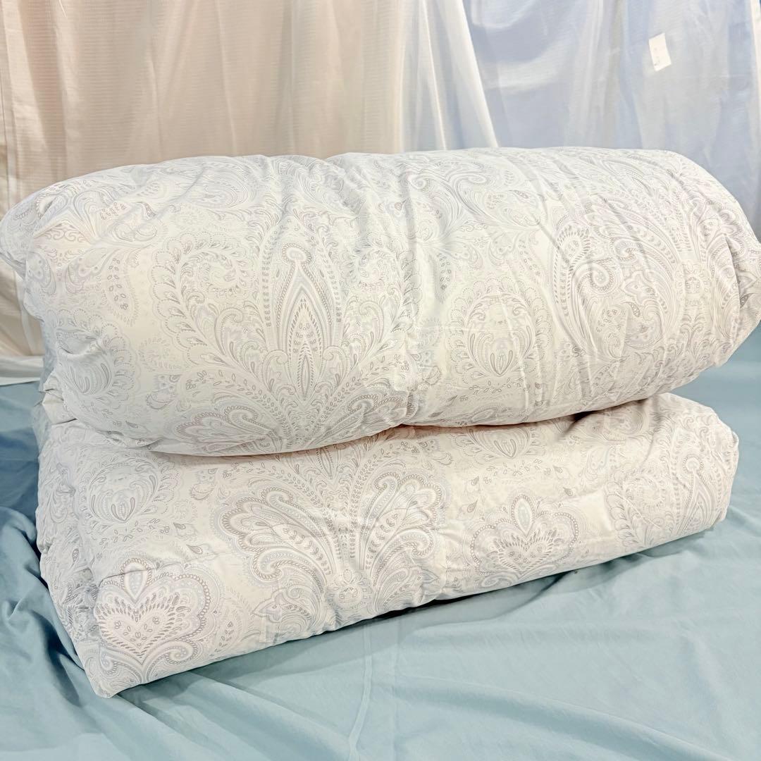 05開封済み　羽毛布団　ダブル　掛け布団　100%羽毛　RDS認証 IRIS OHYAMA（アイリスオーヤマ） 羽毛布団 ダブル 冬用 ロング