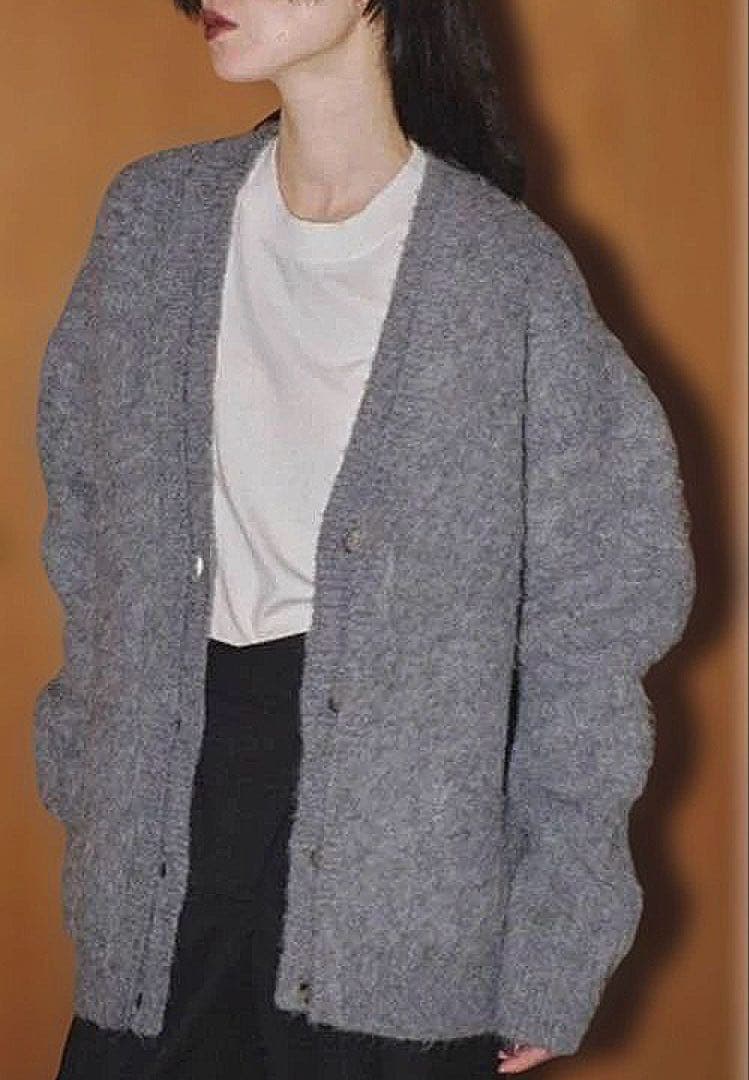 todayful brushd V neckカーディガン TODAYFUL（トゥデイフル）の「ブラッシュドVネックカーディガン