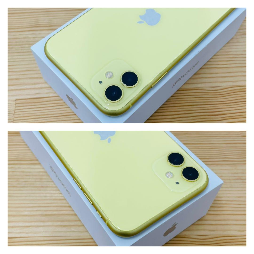動作良好 100% iPhone 11 イエロー 128 GB SIMフリー