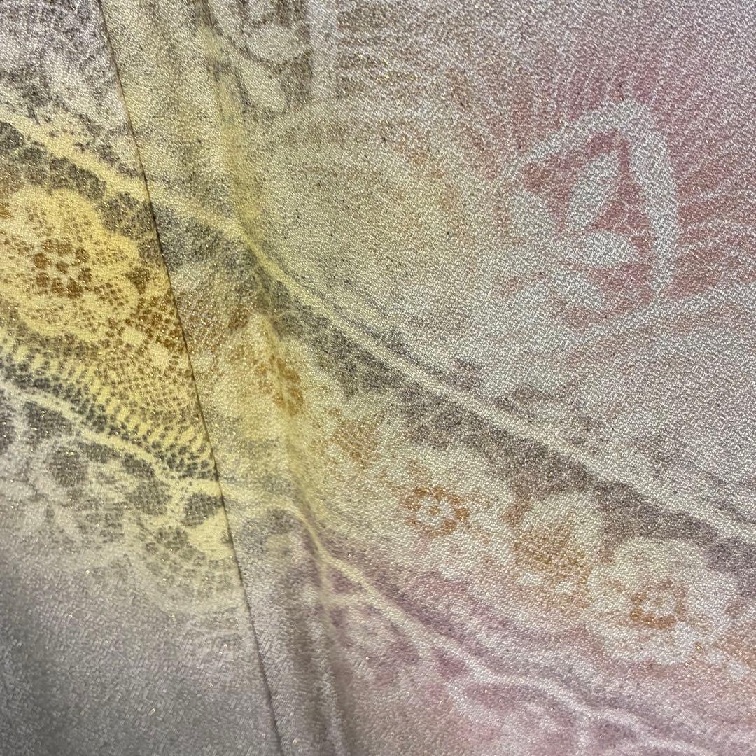 D230 訪問着 椿 正絹 着物 袷 しつけ糸付き未使用極美品 - メルカリ