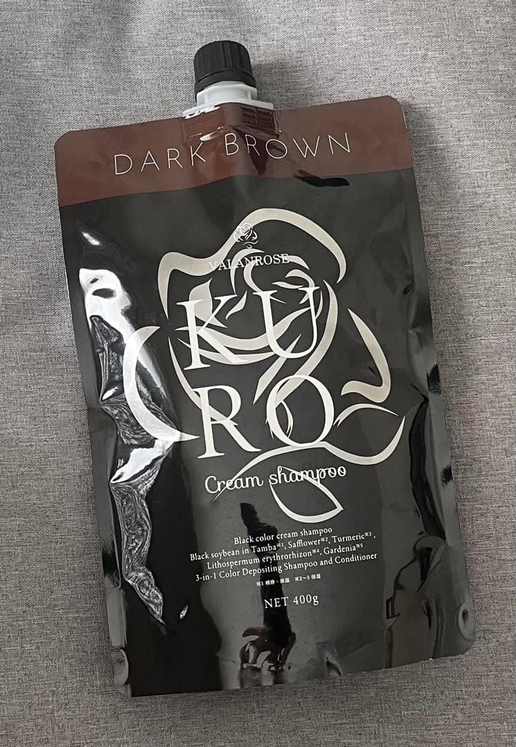 KURO ダークブラウン クリームシャンプー 400g - メルカリ