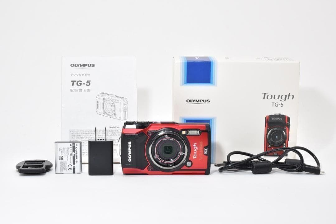 オリンパス　OLYMPUS Tough TG-5 レッド ≪元箱付属≫ Amazon Canada: OLYMPUS TG-5 Red 12 Million Pixel CMOS F2.0 15m