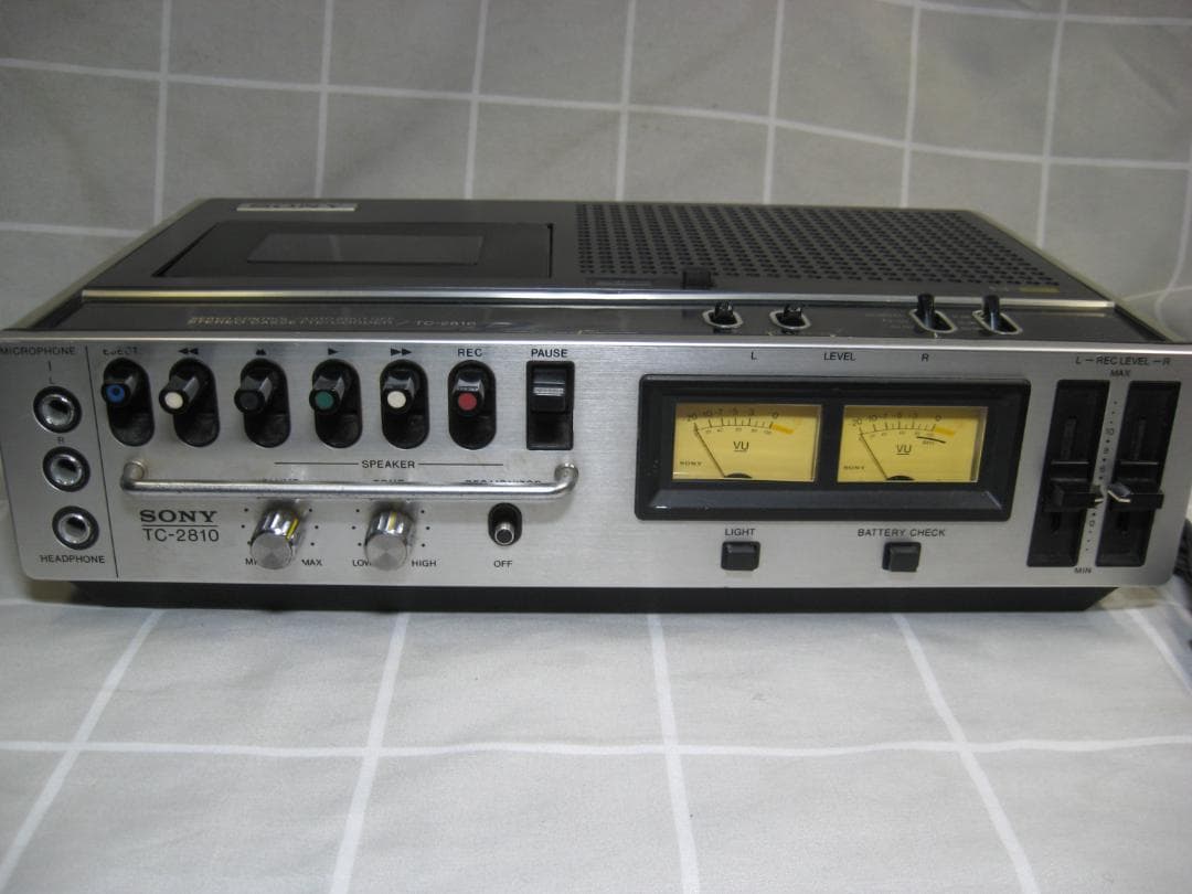 昭和レトロ】ソニー ステレオカセットコーダー TC-2810 ジャンク扱い