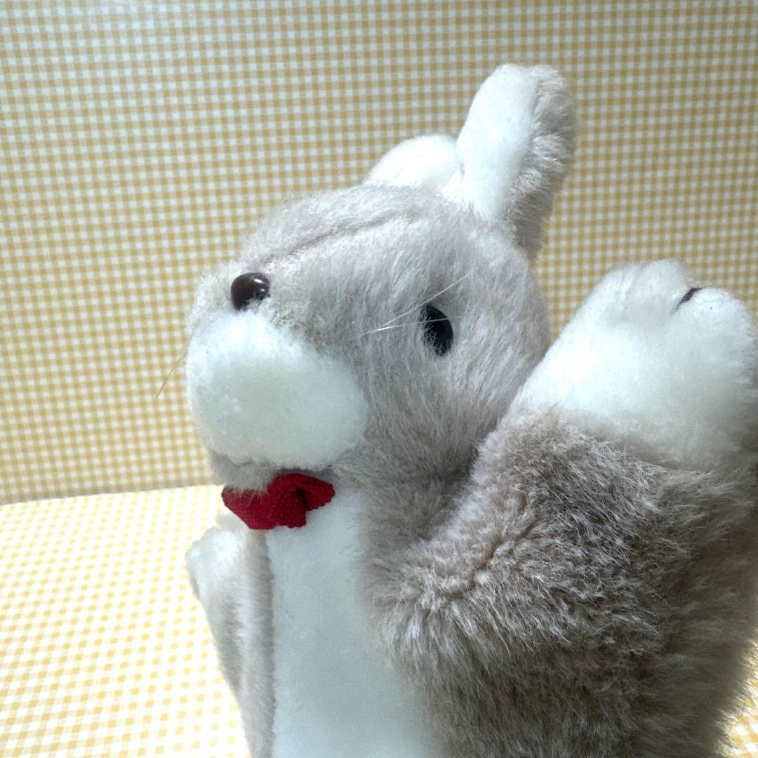 オリエンタルトーイ うさぎ ぬいぐるみ パペット 手踊り人形 昭和