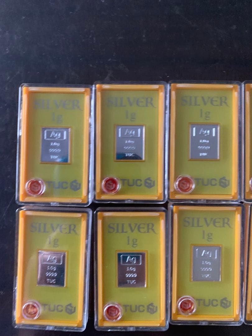 TUC銀景品シルバーインゴット 1g 10個セット - メルカリ