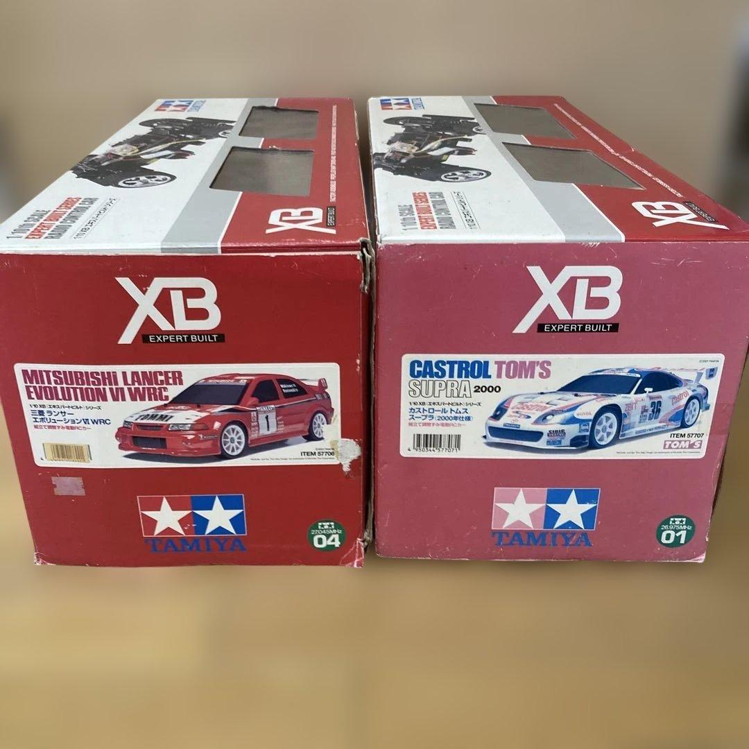 絶版！古いタミヤXB ランエボⅥ WRC、カストロール トムス スープラ