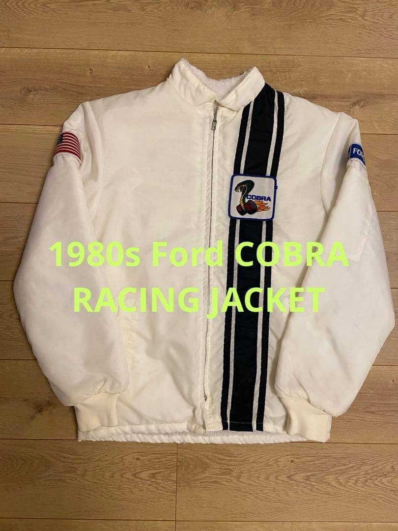 Ford cobra レーシングジャケット M ナイロン 80s ビンテージ Ford cobra レーシングジャケット M ナイロン 80s ビンテージ - メルカリ
