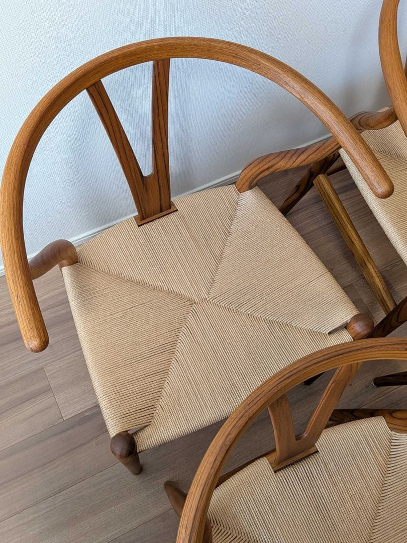 極美品廃盤】Yチェア CH24 チーク材 オイル仕上げ SH45 4脚セット