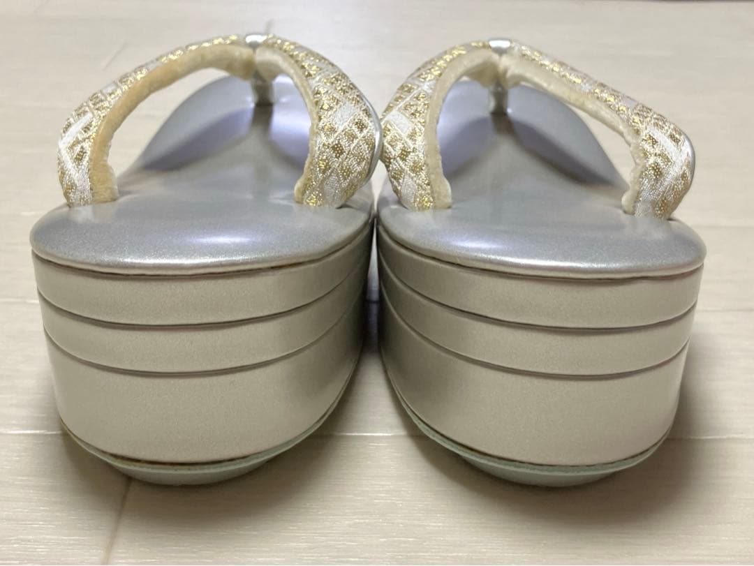 《未使用》沙織ブランド　草履バッグセット　フォーマル　バールトーン加工　Lサイズ