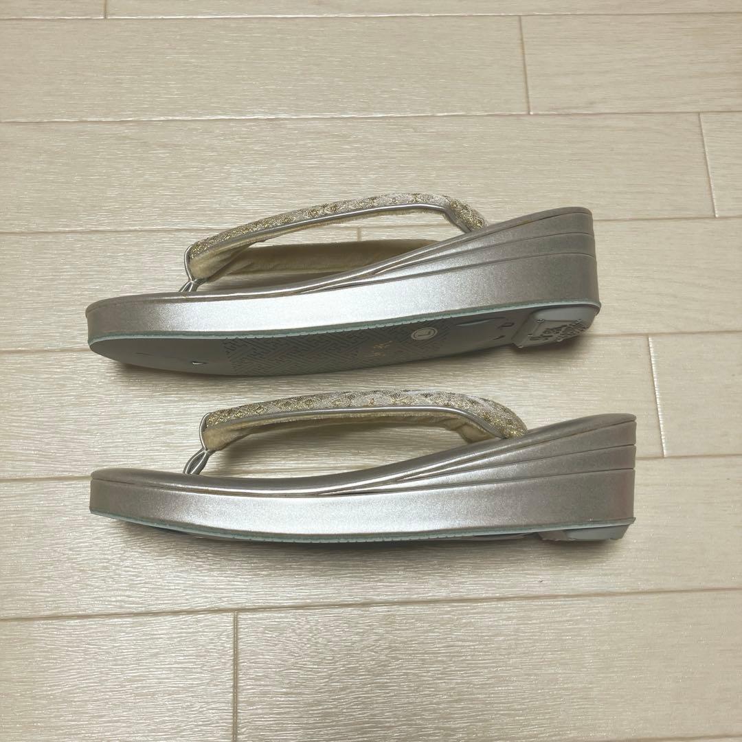 《未使用》沙織ブランド　草履バッグセット　フォーマル　バールトーン加工　Lサイズ