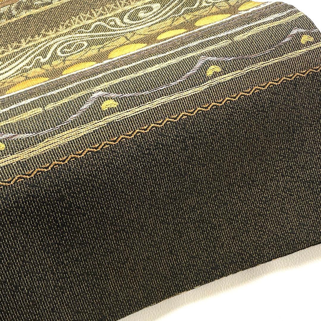 帯5114 ○誉田屋源兵衛謹製 高級 正絹 螺鈿細工 六通 袋帯