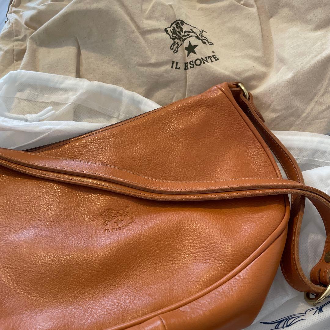IL BISONTE ショルダーバッグ ブラウン　本革 イル ビゾンテ IL BISONTE ショルダーバッグ クロスボディバッグ