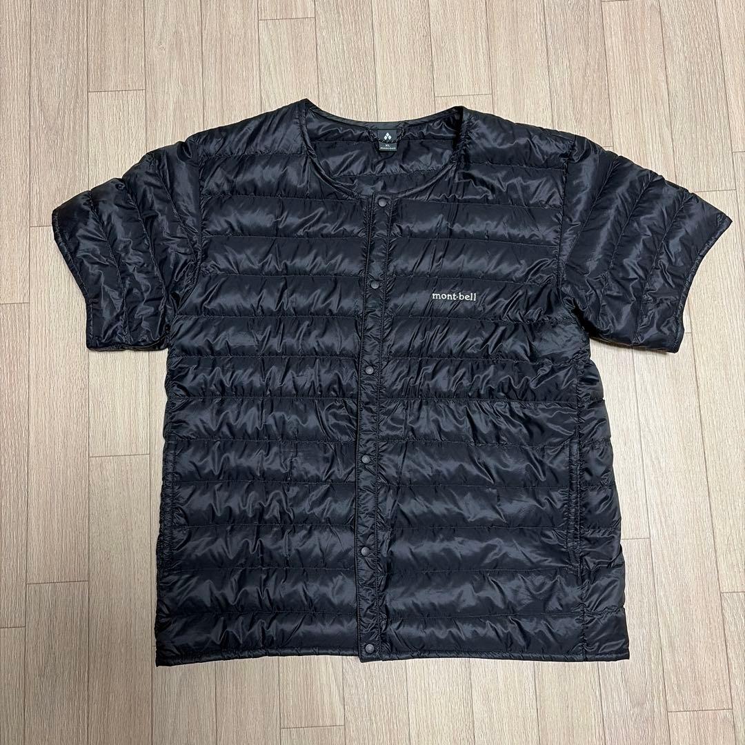 mont-bell モンベル スペリオダウン ラウンドネック　黒　XL 半袖 Mont-Bell (モンベル) スペリオダウン ラウンドネックT / 半袖 ダウン