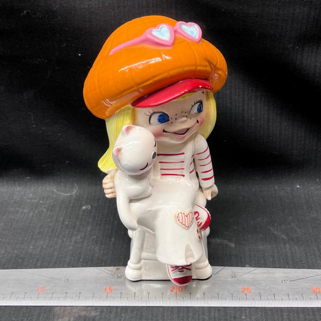 ▽※前Cb1018 内藤ルネ 陶器製 貯金箱 JUDY ジュディ - メルカリ