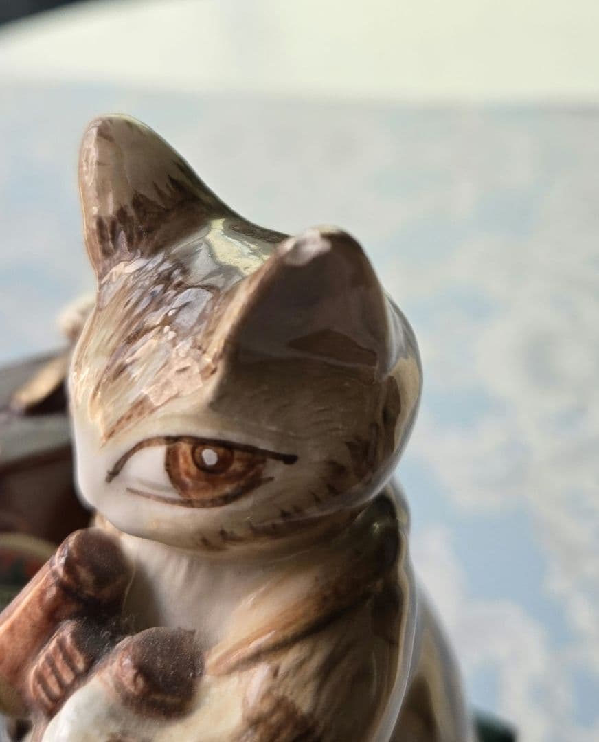 わちふぃーるど ダヤン 陶器 オルゴール トラベル 80日間世界一周