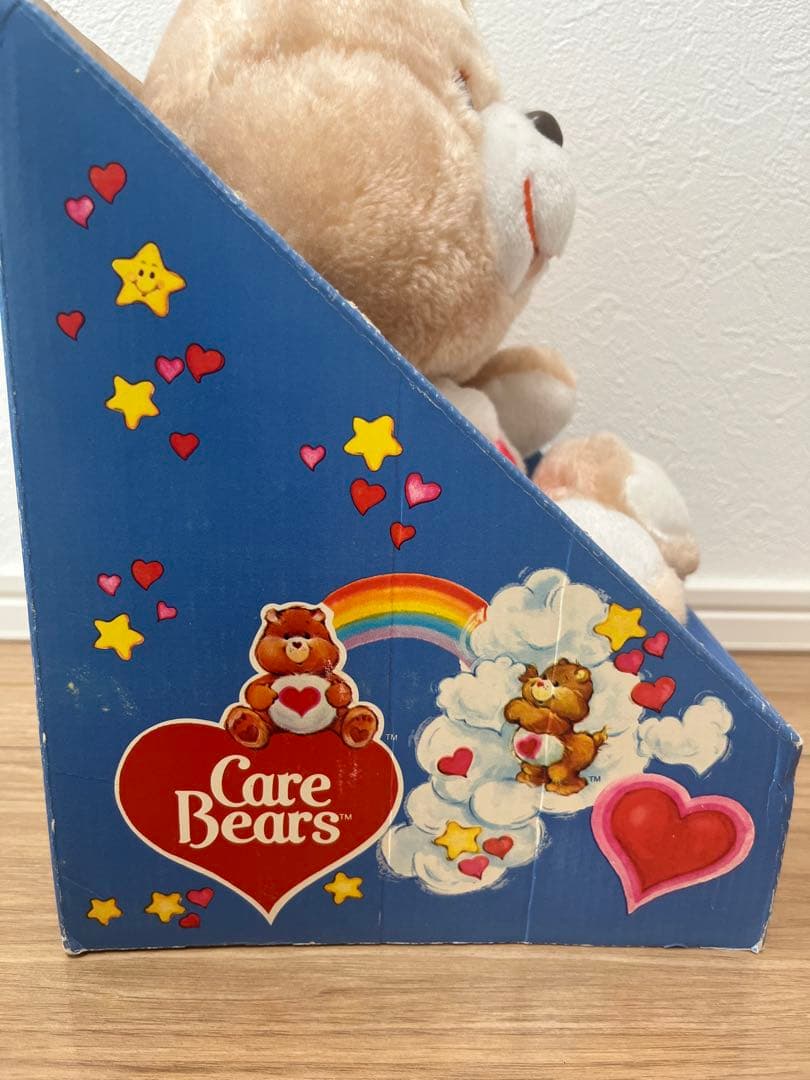 箱付き】【値下げ】ケアベア テンダーハートベア ビンテージぬいぐるみ