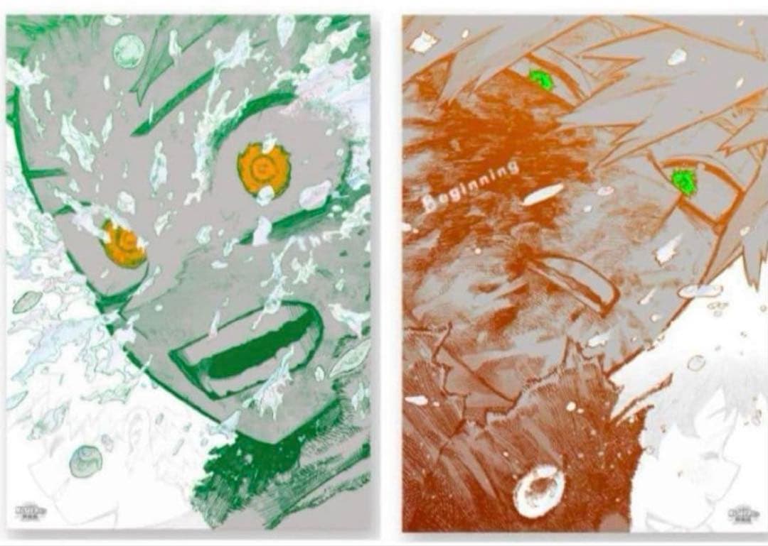 僕のヒーローアカデミア 原画展 ポスター The beginning 緑谷 爆豪 ヒロアカ 原画展 ポスター 爆豪勝己 緑谷出久 the beginning - メルカリ